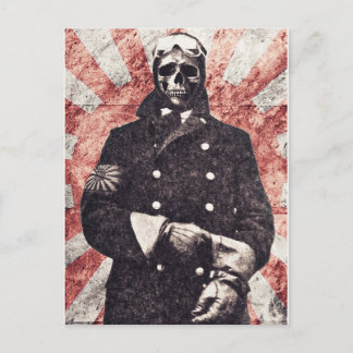 Carte Postale Skull kamikaze
