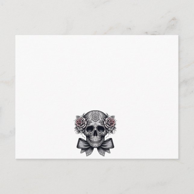 Carte Postale skull letter (Devant)