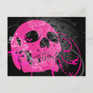 Carte Postale skullz. vers le haut flèches tordues.