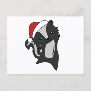 Carte Postale Skunk Christmas