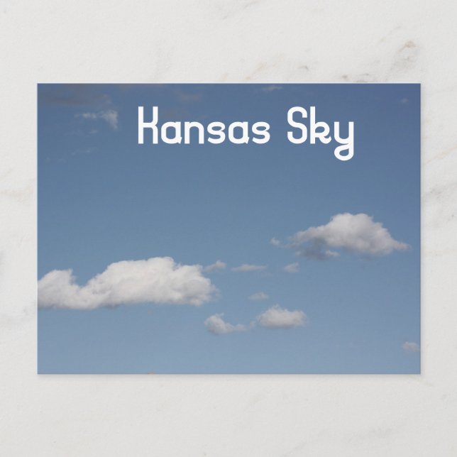 Carte postale Sky Kansas (Devant)