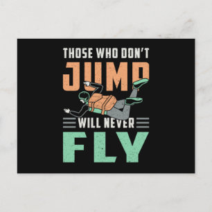 Carte Postale Skydive Skydive Jump Retro Funny Cadeau