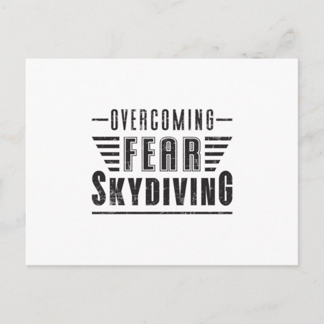 Carte Postale Skydive Skydive Plane Jump Idée cadeau (Devant)