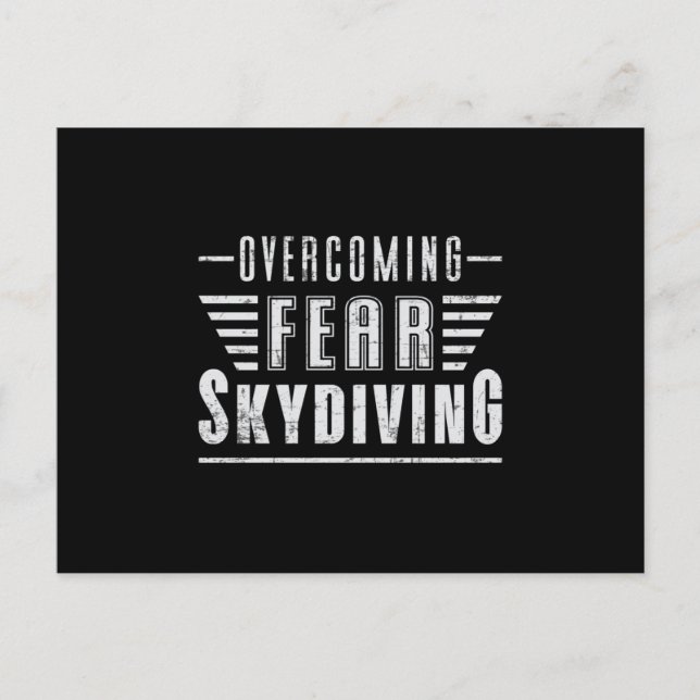 Carte Postale Skydive Skydive Skydiver Plane Jump Funny Cadeau (Devant)