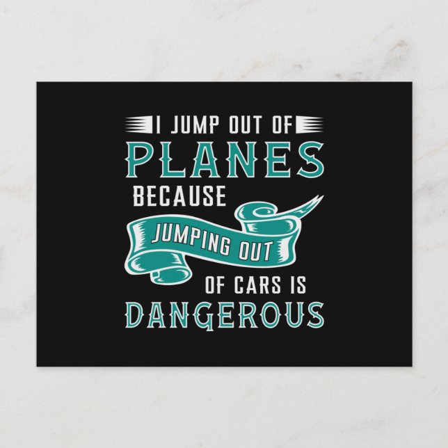 Carte Postale Skydiver Saut Hors Des Avions Skydive (Devant)