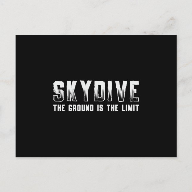Carte Postale Skydiver Skydive (Devant)