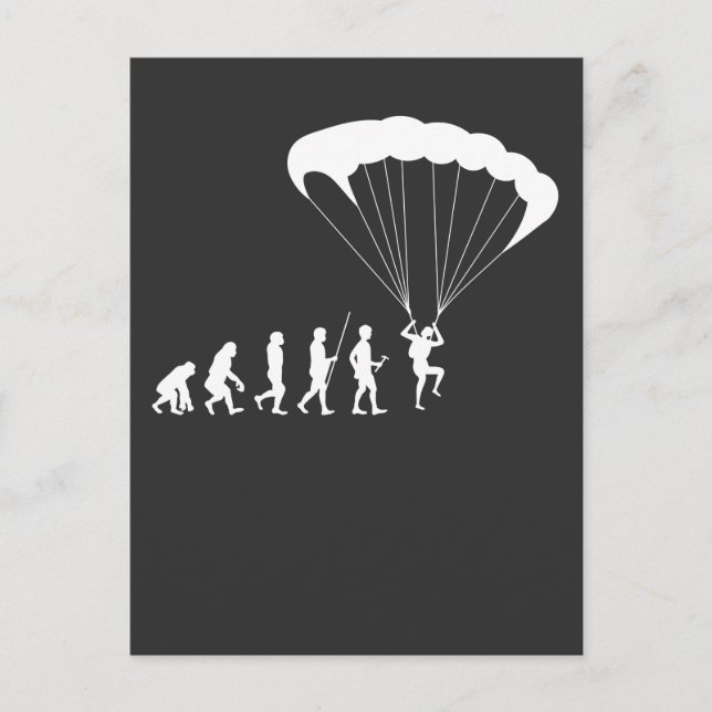 Carte Postale Skydiving Evolution Sport Hobby Paraglider (Devant)