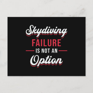 Carte Postale Skydiving Failure Is Not An Option Funny