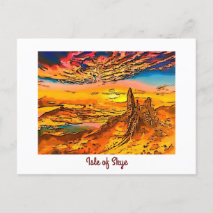 Carte Postale Skye vieil homme de l'Ecosse