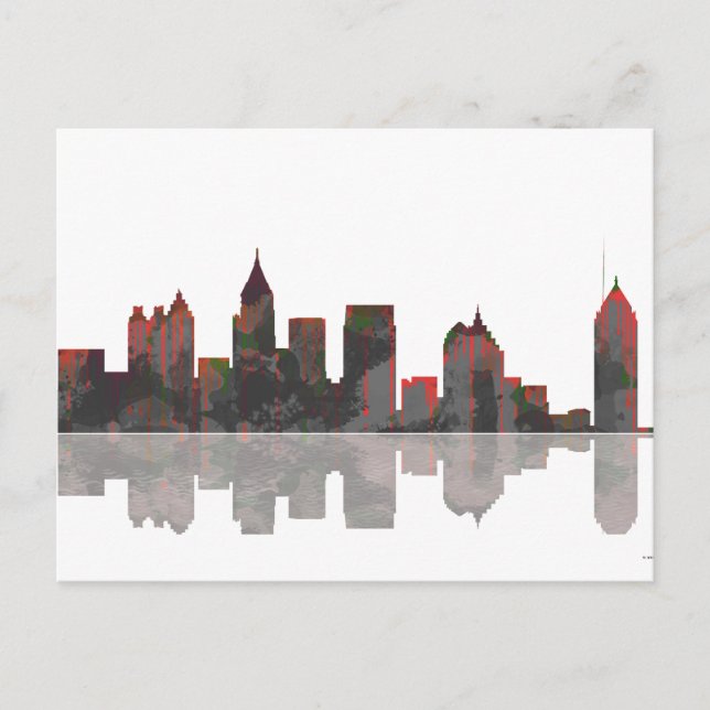 Carte Postale Skyline Atlanta Georgia (Devant)