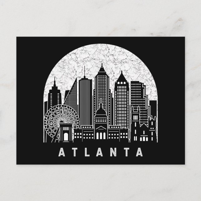 Carte Postale Skyline Atlanta Georgia (Devant)