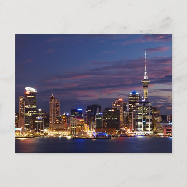 Carte Postale Skyline de Auckland City (Devant)