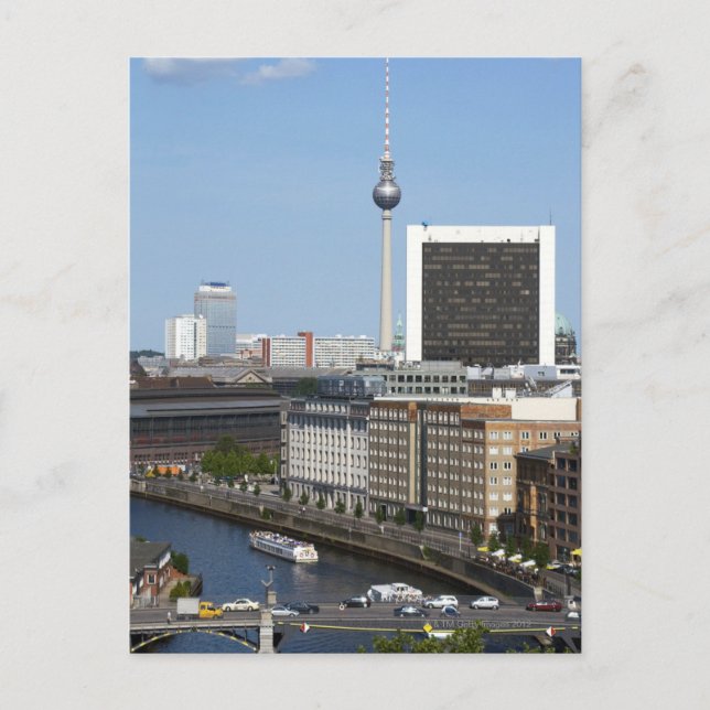 Carte Postale Skyline de Berlin, Allemagne (Devant)