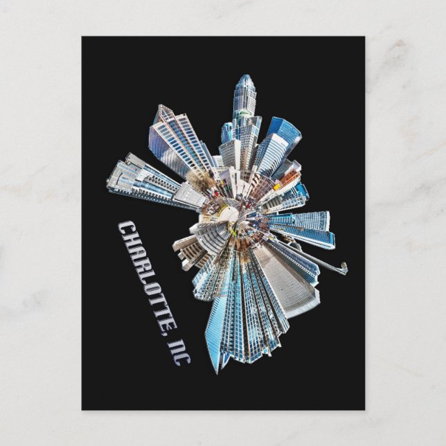 Carte Postale skyline de charlotte (Devant)