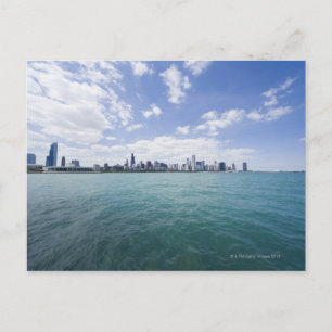 Carte Postale Skyline de Chicago du lac Michigan, Illinois,