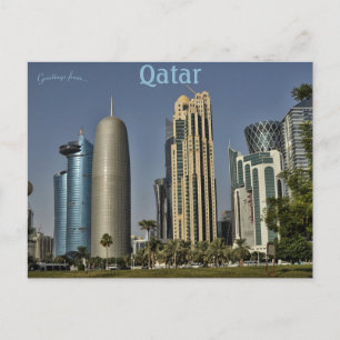 Carte Postale Skyline de Doha Qatar