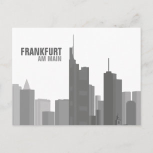 Carte Postale Skyline de Francfort - Postkarte / Grußkarte