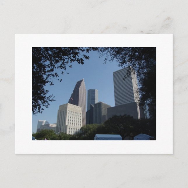 Carte Postale Skyline de Houston (Devant)