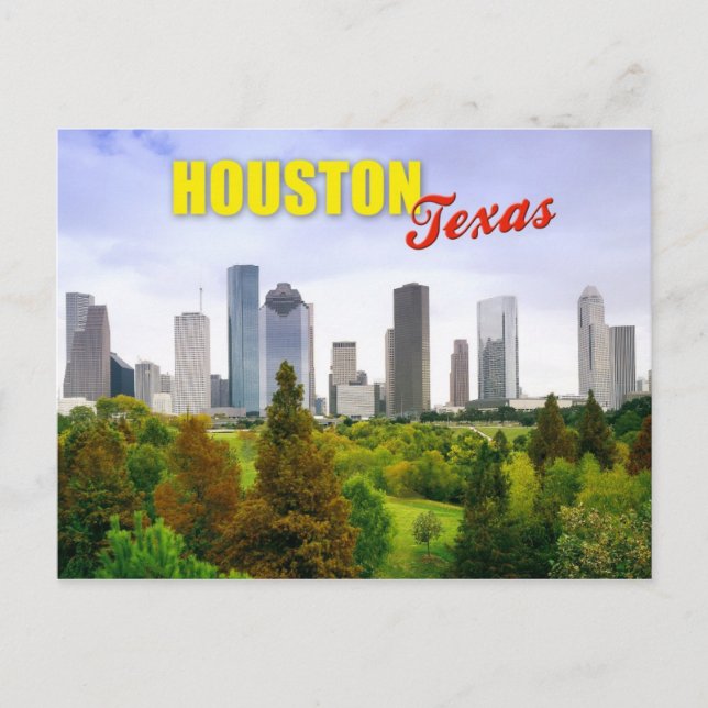 Carte Postale Skyline de Houston, Texas (Devant)