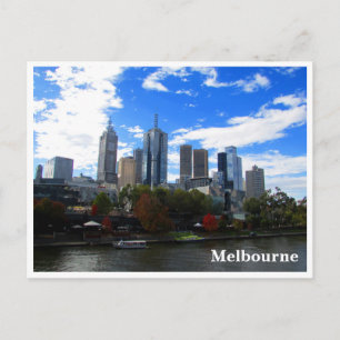 Carte Postale skyline de melbourne yarra