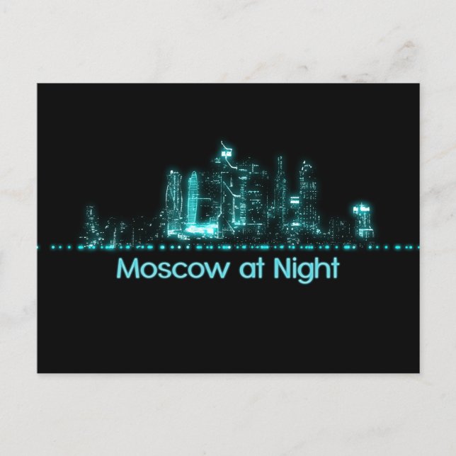 Carte Postale Skyline de Moscou (Devant)