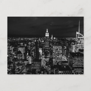 Carte Postale Skyline de nuit de New York