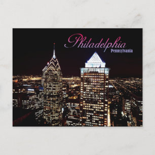 Carte Postale Skyline de Philadelphie, Pennsylvanie