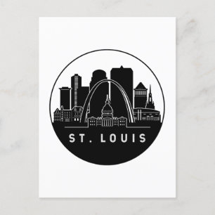 Carte Postale Skyline de Saint-Louis Missouri