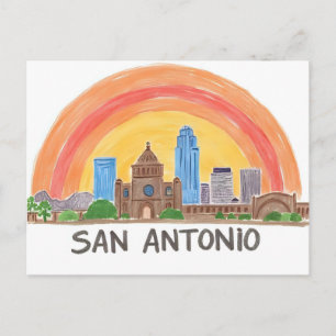Carte Postale Skyline de San Antonio Texas