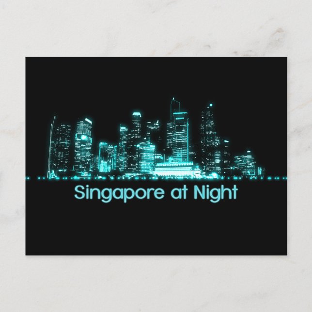 Carte Postale Skyline de Singapour (Devant)