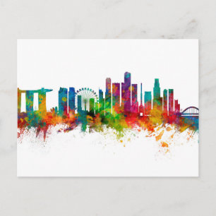 Carte Postale Skyline de Singapour