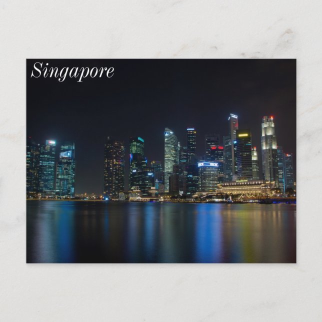 Carte Postale Skyline de Singapour à Fullerton (Devant)