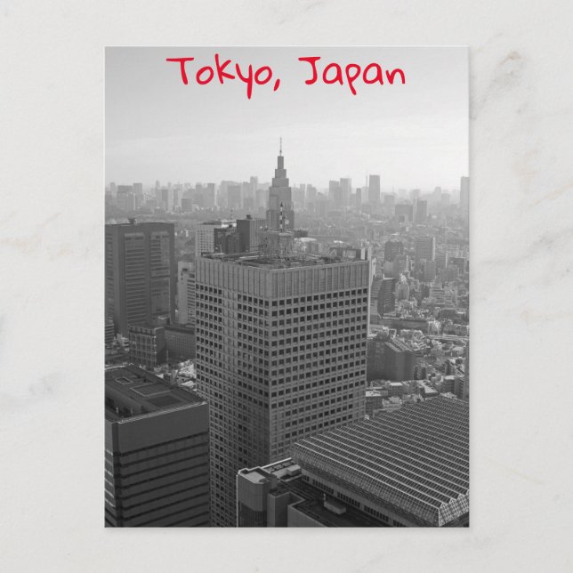 Carte Postale Skyline de Tokyo (Devant)