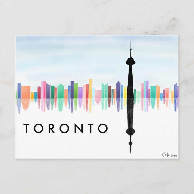 Carte postale Skyline de Toronto (Devant)