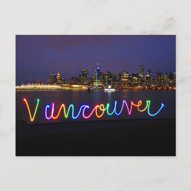 Carte postale Skyline de Vancouver (Devant)