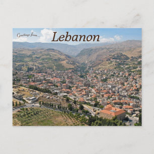 Carte Postale Skyline de Zahlé Liban