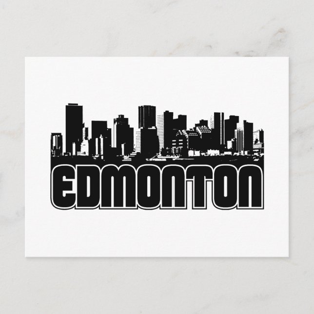 Carte Postale Skyline d'Edmonton (Devant)