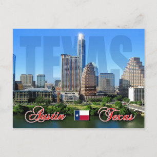 Carte Postale Skyline du centre-ville d'Austin, Texas