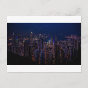 Carte Postale Skyline Hong Kong
