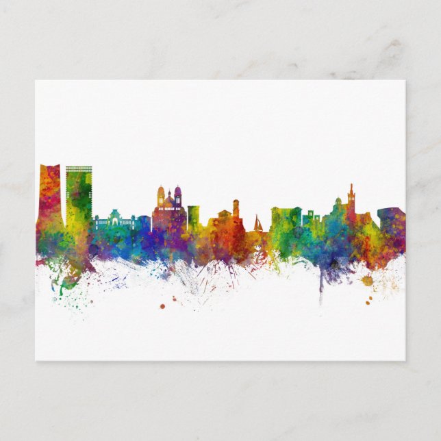 Carte Postale Skyline Marseille France (Devant)