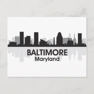 Carte Postale Skyline Maryland Baltimore
