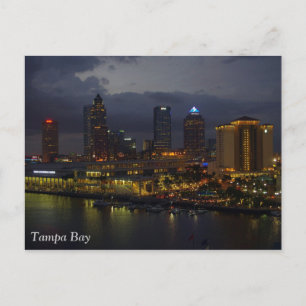 Carte Postale Skyline nocturne de Tampa Bay