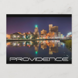 Carte Postale Skyline Providence Rhode Island