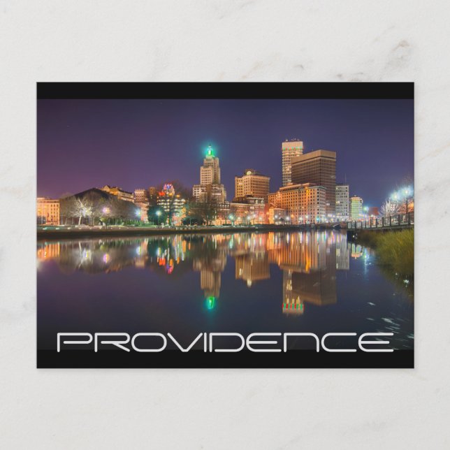 Carte Postale Skyline Providence Rhode Island (Devant)
