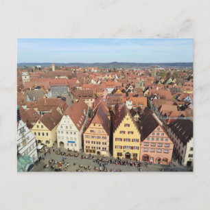 Carte Postale Skyline Rothenburg ob der Tauber, Allemagne