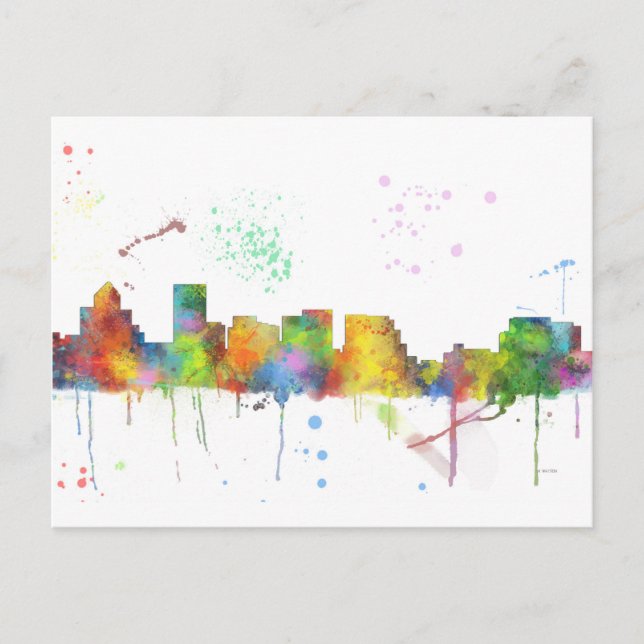 CARTE POSTALE SKYLINE SALEM OREGON (Devant)