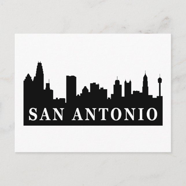 Carte Postale Skyline San Antonio (Devant)