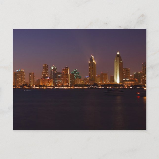 Carte Postale Skyline San Diego (Devant)