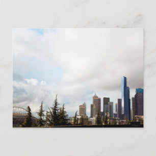 Carte Postale Skyline Seattle...Une Vue Différente...