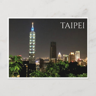 Carte Postale skyline taipei 101